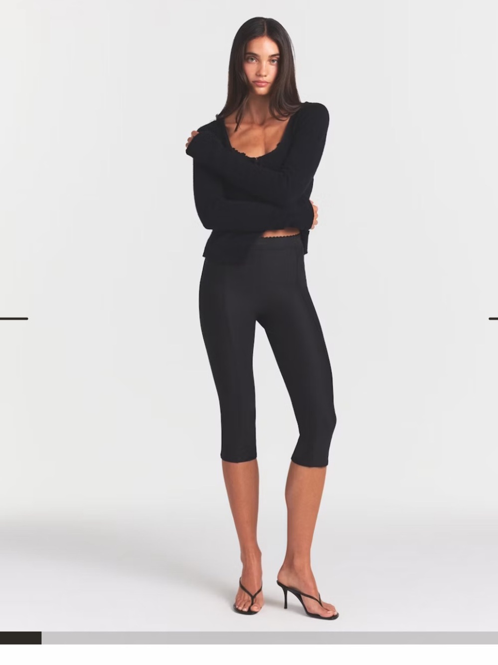SKIMS Body High Waisted Capri onyx